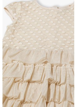 Elegancka tiulowa sukienka z falbankami - Max&Mia ze sklepu 5.10.15 w kategorii Sukienki dziewczęce - zdjęcie 170154419
