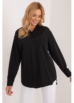 Rozpinana koszula damska z naszywką czarna ze sklepu 5.10.15 w kategorii Koszule damskie - zdjęcie 170154467