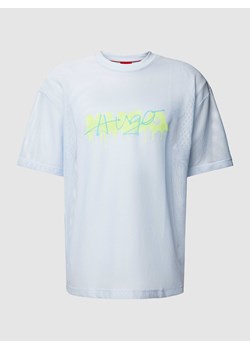 T-shirt z nadrukiem z logo model ‘Dstaros’ ze sklepu Peek&Cloppenburg  w kategorii T-shirty męskie - zdjęcie 170168865
