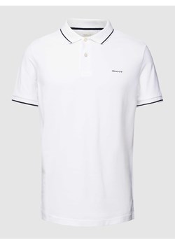 Koszulka polo z wyhaftowanym logo model ‘TIPPING’ ze sklepu Peek&Cloppenburg  w kategorii T-shirty męskie - zdjęcie 170169128