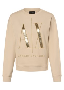 Armani Exchange Bluza damska Kobiety Bawełna beżowy nadruk ze sklepu vangraaf w kategorii Bluzy damskie - zdjęcie 170170795