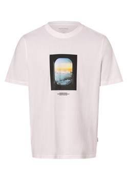 Jack & Jones Koszulka męska - JORLafayette Mężczyźni Bawełna biały nadruk ze sklepu vangraaf w kategorii T-shirty męskie - zdjęcie 170170798