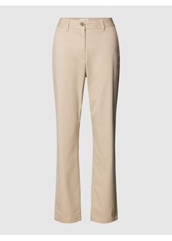 Chinosy o kroju slim fit w jednolitym kolorze ze sklepu Peek&Cloppenburg  w kategorii Spodnie damskie - zdjęcie 170174346