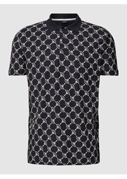 Koszulka polo o kroju regular fit z nadrukiem z logo na całej powierzchni model ‘Thilo’ ze sklepu Peek&Cloppenburg  w kategorii T-shirty męskie - zdjęcie 170174415
