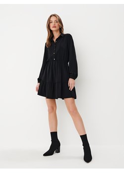 Mohito - Czarna koszulowa sukienka mini - czarny ze sklepu Mohito w kategorii Sukienki - zdjęcie 170175455