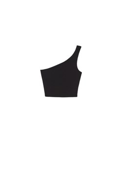 Cropp - Czarny top na jedno ramię - czarny ze sklepu Cropp w kategorii Bluzki damskie - zdjęcie 170181575