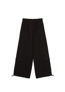 Cropp - Czarne spodnie wide leg - czarny ze sklepu Cropp w kategorii Spodnie damskie - zdjęcie 170181579