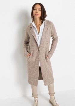 Płaszcz dzianinowy ze sklepu bonprix w kategorii Płaszcze damskie - zdjęcie 170191179