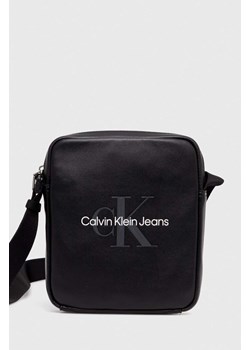Calvin Klein Jeans saszetka kolor czarny ze sklepu ANSWEAR.com w kategorii Saszetki - zdjęcie 170206508