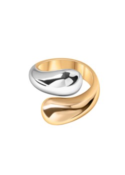 Pierścionek srebrny pozłacany - Simple ze sklepu YES.pl w kategorii Pierścionki - zdjęcie 170207628