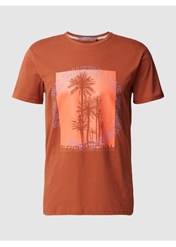 T-shirt z nadrukiem z napisem i motywem ze sklepu Peek&Cloppenburg  w kategorii T-shirty męskie - zdjęcie 170208656