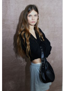 H & M - Powlekana torebka na ramię - Czarny ze sklepu H&M w kategorii Listonoszki - zdjęcie 170209688