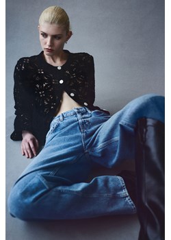 H & M - Kardigan o wyglądzie szydełkowej robótki - Czarny ze sklepu H&M w kategorii Swetry damskie - zdjęcie 170209716