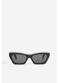 H & M - Okulary przeciwsłoneczne z metalowym detalem - Czarny ze sklepu H&M w kategorii Okulary przeciwsłoneczne damskie - zdjęcie 170209738