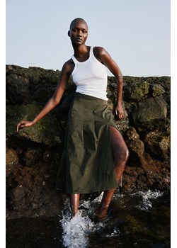 H & M - Spódnica z diagonalu - Zielony ze sklepu H&M w kategorii Spódnice - zdjęcie 170209746