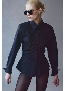 H & M - Koszula z watowanymi ramionami - Szary ze sklepu H&M w kategorii Koszule damskie - zdjęcie 170209885
