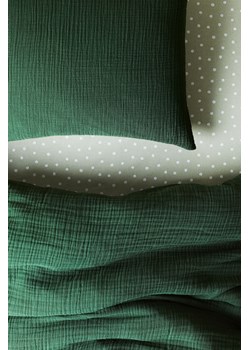 H & M - Bawełniane prześcieradło z gumką - Zielony ze sklepu H&M w kategorii Prześcieradła - zdjęcie 170209945