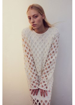 H & M - Top z koralikami - Biały ze sklepu H&M w kategorii Bluzki damskie - zdjęcie 170209946