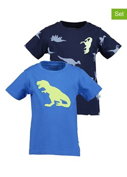 Blue Seven Koszulki (2 szt.) w kolorze niebieskim ze sklepu Limango Polska w kategorii T-shirty chłopięce - zdjęcie 170209998