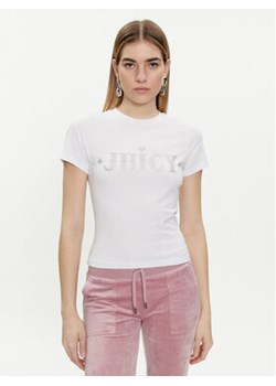Juicy Couture T-Shirt Ryder Rodeo JCBCT223826 Biały Slim Fit ze sklepu MODIVO w kategorii Bluzki damskie - zdjęcie 170211477