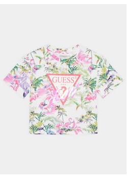 Guess T-Shirt J4GI12 K6YW3 Różowy Boxy Fit ze sklepu MODIVO w kategorii Bluzki dziewczęce - zdjęcie 170211598