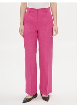 Weekend Max Mara Spodnie materiałowe Malizia 2415131022 Różowy Straight Leg ze sklepu MODIVO w kategorii Spodnie damskie - zdjęcie 170211987