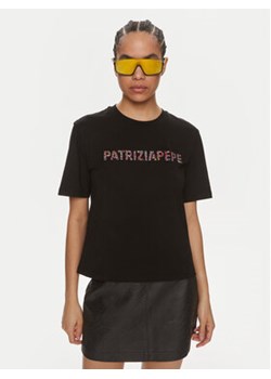 Patrizia Pepe T-Shirt 2M4389/J089-K103 Czarny Regular Fit ze sklepu MODIVO w kategorii Bluzki damskie - zdjęcie 170211995