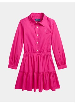 Polo Ralph Lauren Sukienka codzienna Tierdshrtdrs 312925702001 Różowy Regular Fit ze sklepu MODIVO w kategorii Sukienki dziewczęce - zdjęcie 170212115