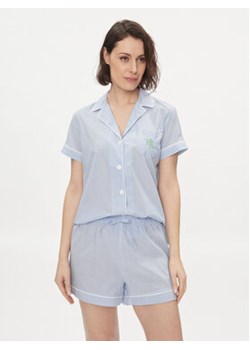 Lauren Ralph Lauren Piżama ILN12308 Niebieski Regular Fit ze sklepu MODIVO w kategorii Piżamy damskie - zdjęcie 170212167