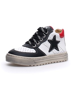 Naturino Skórzane sneakersy w kolorze czarno-białym ze sklepu Limango Polska w kategorii Buty sportowe dziecięce - zdjęcie 170213768