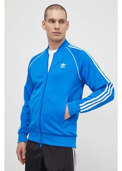 adidas Originals bluza męska kolor niebieski z aplikacją ze sklepu ANSWEAR.com w kategorii Bluzy męskie - zdjęcie 170215628