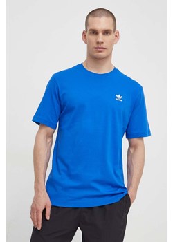 adidas Originals t-shirt bawełniany Essential Tee męski kolor niebieski z aplikacją IR9687 ze sklepu ANSWEAR.com w kategorii T-shirty męskie - zdjęcie 170215855