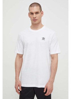 adidas Originals t-shirt bawełniany Essential Tee męski kolor biały z nadrukiem IR9691 ze sklepu ANSWEAR.com w kategorii T-shirty męskie - zdjęcie 170215865