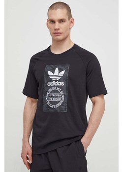 adidas Originals t-shirt bawełniany męski kolor czarny z nadrukiem IS0236 ze sklepu ANSWEAR.com w kategorii T-shirty męskie - zdjęcie 170215875