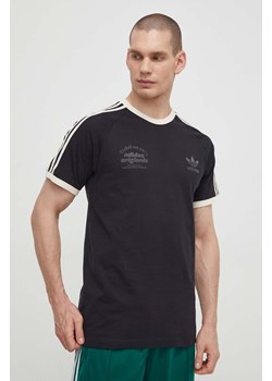 adidas Originals t-shirt bawełniany męski kolor czarny z aplikacją  IS1413 ze sklepu ANSWEAR.com w kategorii T-shirty męskie - zdjęcie 170215936