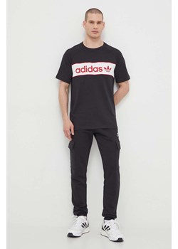 adidas Originals t-shirt bawełniany męski kolor czarny z nadrukiem IS1404 ze sklepu ANSWEAR.com w kategorii T-shirty męskie - zdjęcie 170215956