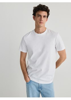 Reserved - T-shirt regular fit - biały ze sklepu Reserved w kategorii T-shirty męskie - zdjęcie 170216588