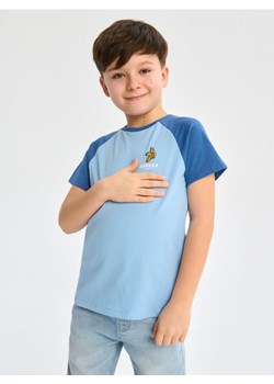 Sinsay - Koszulka z nadrukiem - niebieski ze sklepu Sinsay w kategorii T-shirty chłopięce - zdjęcie 170217379
