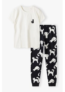 Dzianinowa piżama dziewczęca w koty ze sklepu 5.10.15 w kategorii Piżamy dziecięce - zdjęcie 170217915