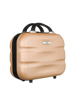 Pojemny kuferek podróżny z mocowaniem do walizki — Peterson beżowy unisex ze sklepu 5.10.15 w kategorii Torby podróżne - zdjęcie 170217927