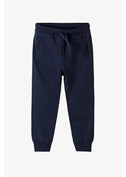 Granatowe spodnie chłopięce slim ze wzmacnianymi kolanami - Lincoln&Sharks ze sklepu 5.10.15 w kategorii Spodnie chłopięce - zdjęcie 170217976