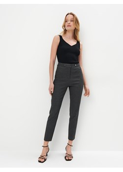 Mohito - Woskowane spodnie - czarny ze sklepu Mohito w kategorii Spodnie damskie - zdjęcie 170218756