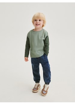 Reserved - Elastyczne jeansy jogger - granatowy ze sklepu Reserved w kategorii Spodnie i półśpiochy - zdjęcie 170219116
