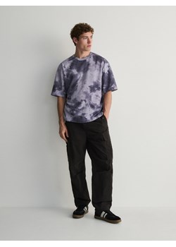 Reserved - T-shirt oversize - fioletowy ze sklepu Reserved w kategorii T-shirty męskie - zdjęcie 170219569