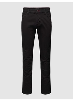 Jeansy o kroju slim fit w jednolitym kolorze ze sklepu Peek&Cloppenburg  w kategorii Jeansy męskie - zdjęcie 170220445
