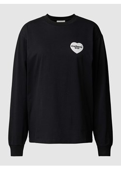 Bluzka z długim rękawem i nadrukiem z logo model ‘HEART BANDANA’ ze sklepu Peek&Cloppenburg  w kategorii Bluzki damskie - zdjęcie 170220465