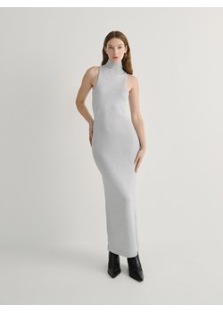 Reserved - Sukienka z metalizowaną nicią - srebrny ze sklepu Reserved w kategorii Sukienki - zdjęcie 170221299