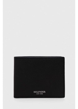 Tommy Hilfiger portfel skórzany męski kolor czarny AM0AM12194 ze sklepu ANSWEAR.com w kategorii Portfele męskie - zdjęcie 170222888