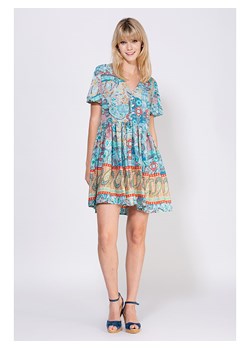 Peace &amp; Love Sukienka w kolorze beżowo-turkusowym ze sklepu Limango Polska w kategorii Sukienki - zdjęcie 170225158
