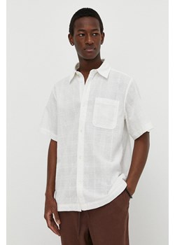 Les Deux koszula bawełniana męska kolor biały regular z kołnierzykiem klasycznym ze sklepu ANSWEAR.com w kategorii Koszule męskie - zdjęcie 170226018